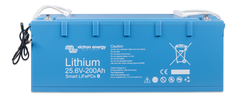 Victron Energy LiFePO4 Battery 25.6V 200Ah Smart-A - BAT524120610