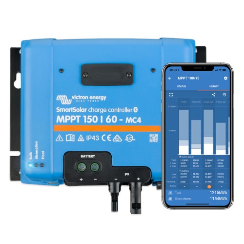 Victron MPPT 150/60 – SmartSolar Charge Controller – MC4