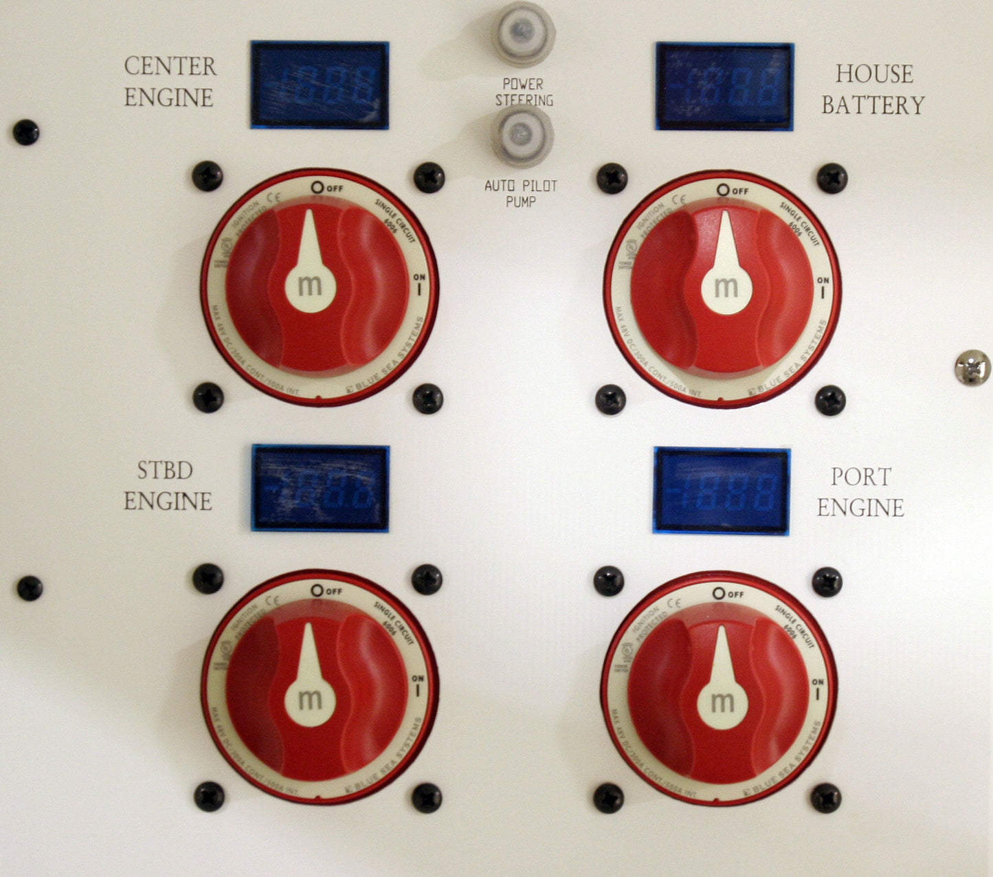 Bluesea m-Series Mini On-Off Battery Switch with Knob - Red - Isolator Switch 6006