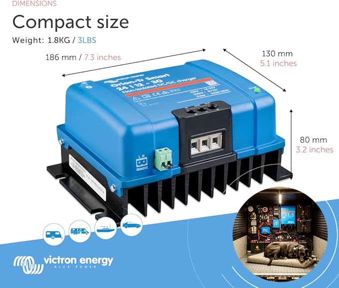Victron Energy Orion-Tr Smart 24/12V 30A (360W) Non-isolated DC-DC Charger – ORI241236140
