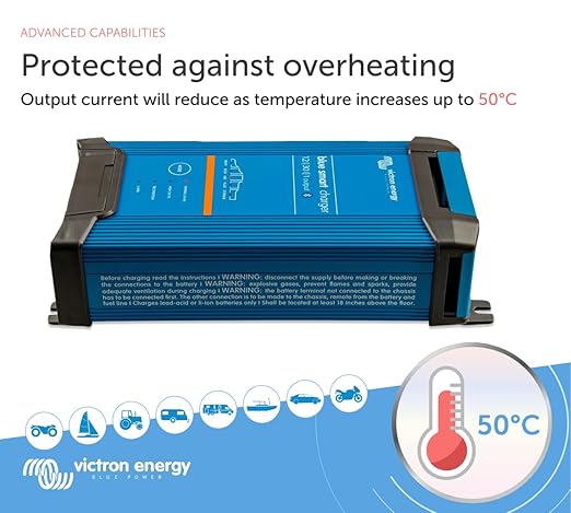 Victron Battery Charger 12/30 - Indoor (IP22) Blue Smart - 1 Output 230V UK