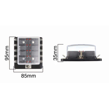 10 Way LED Standard Blade Fuse Holder