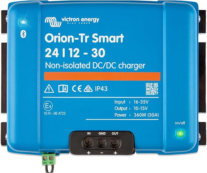 Victron Energy Orion-Tr Smart 24/12V 30A (360W) Non-isolated DC-DC Charger – ORI241236140