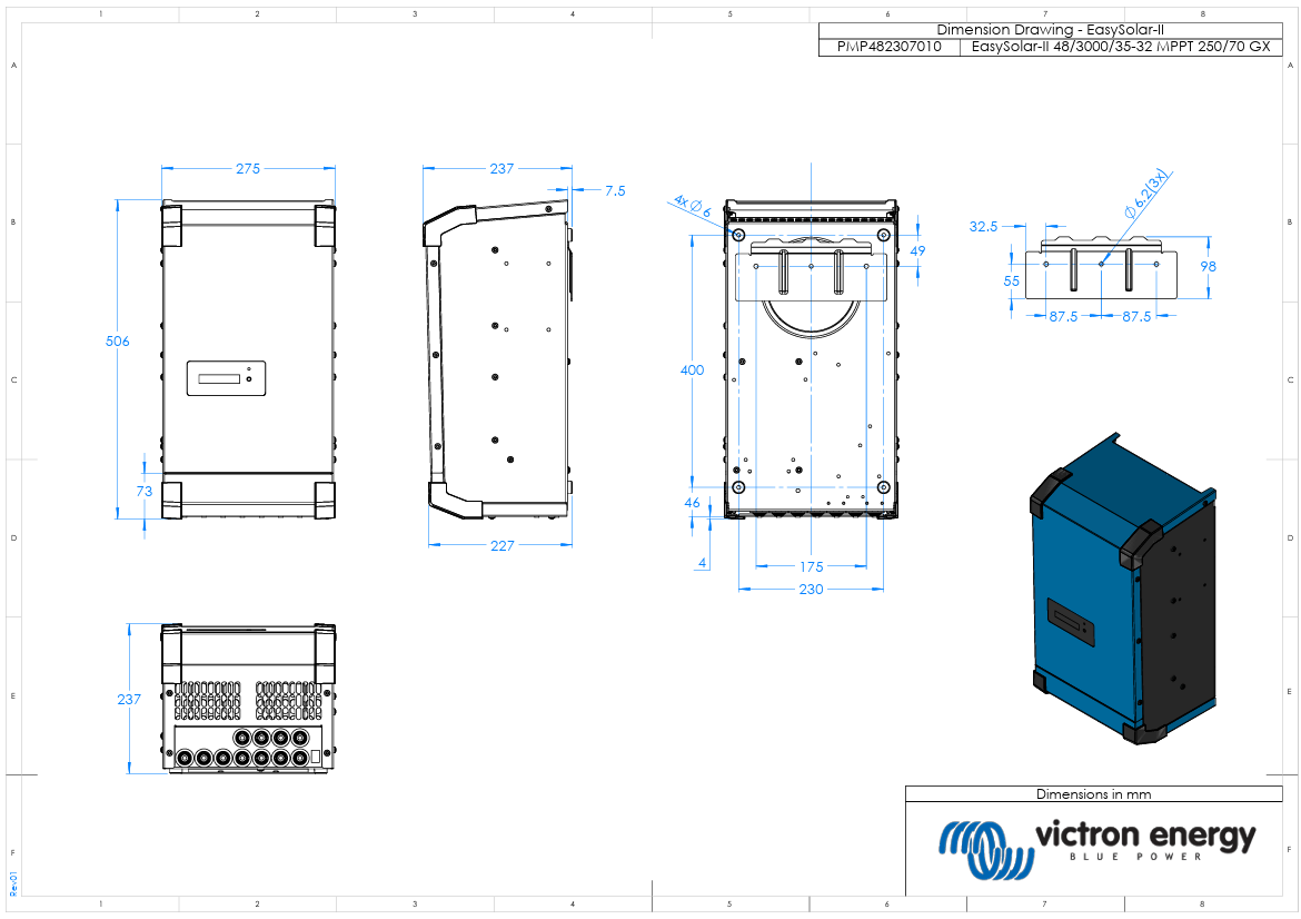 One Bedroom House Off Grid Kit Victron 3000 Easysolar 2 GX with Pytes Lithium Batteries & Solar Panels