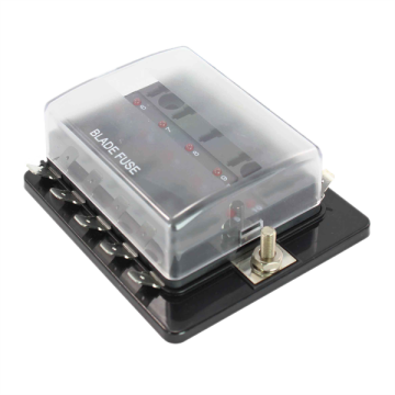 10 Way LED Standard Blade Fuse Holder