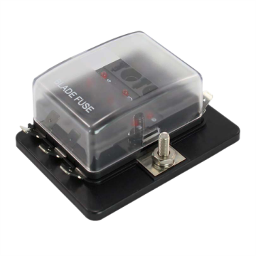 6 Way LED Standard Blade Fuse Holder