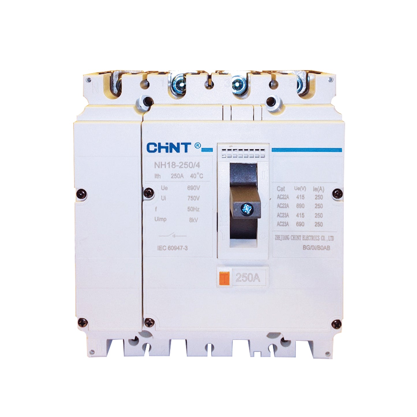 250A 3 Pole MCCB Type Isolator (NH18-250/250/3)