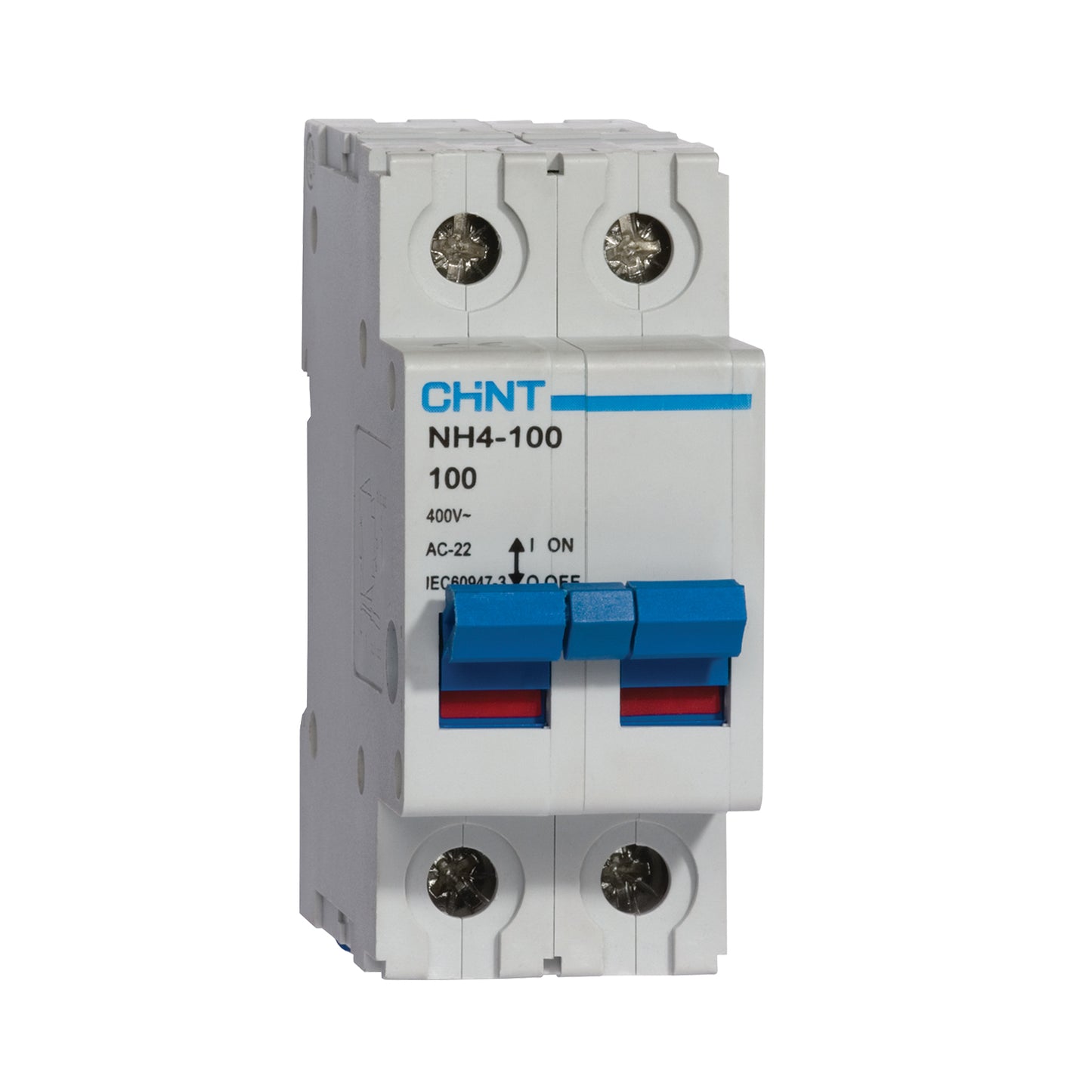 Chint NH4 Series 2 Pole 100A Isolator (NH4-80208)