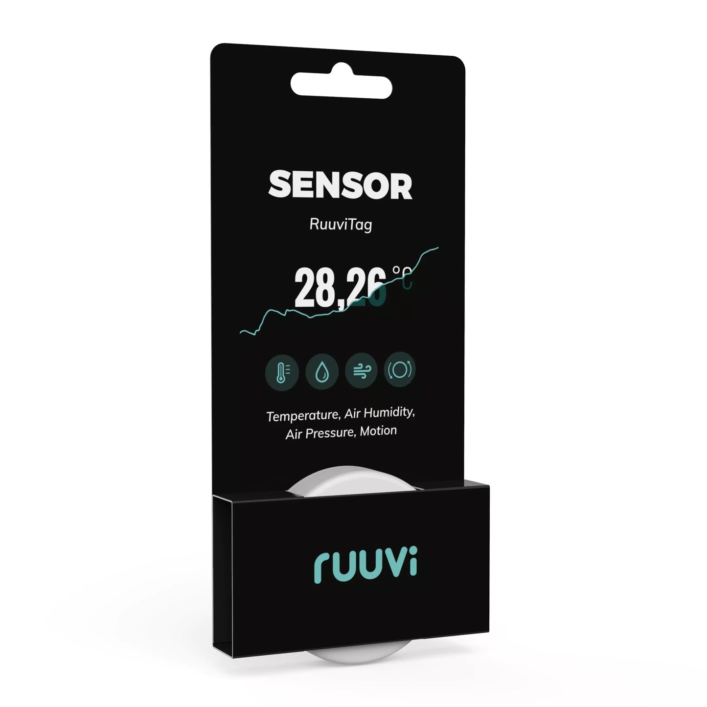 RuuviTag 4-in-1 Bluetooth Sensor – Temperature, Humidity, Pressure & Motion