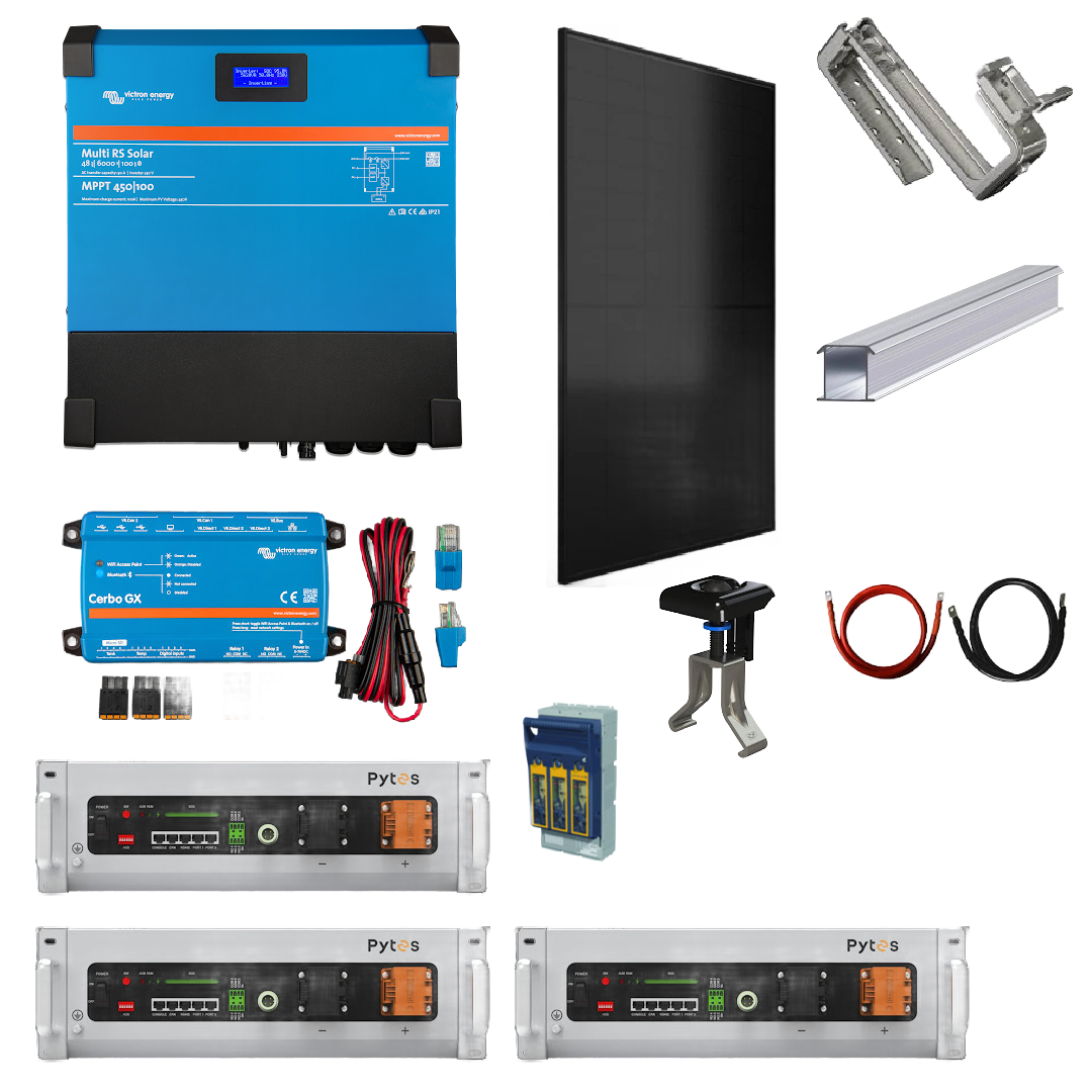 Ultimate Off-Grid Power Solution: Victron 6kVA RS Multi Kit with Pytes Batteries & Solar Panels