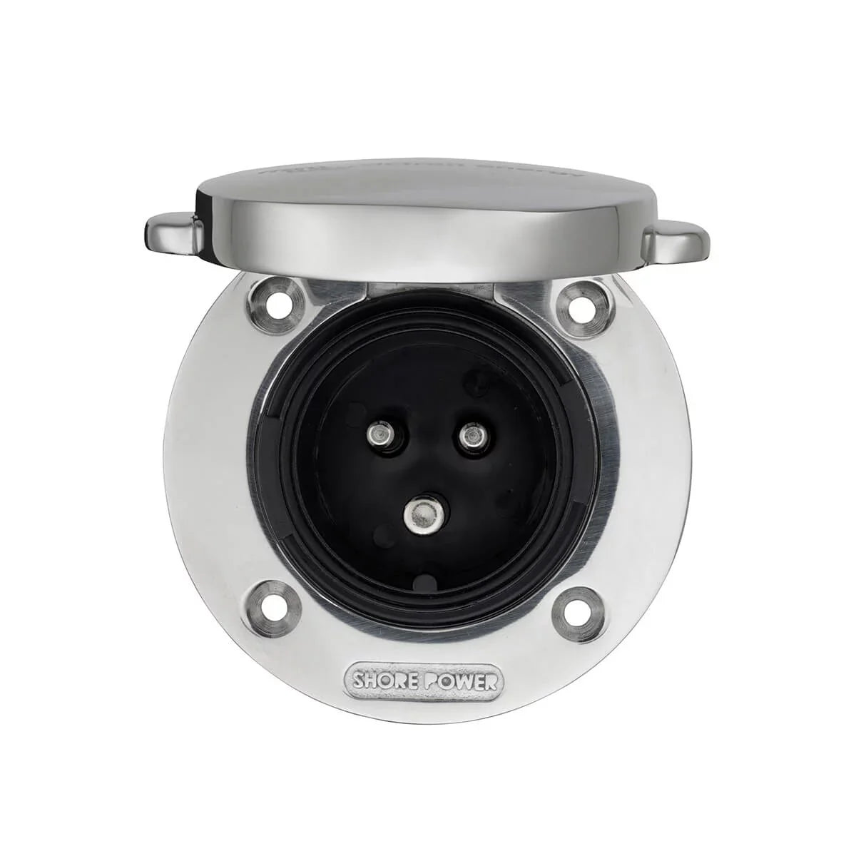 Victron Shore Power Inlet - Stainless Steel With Cover 16A
