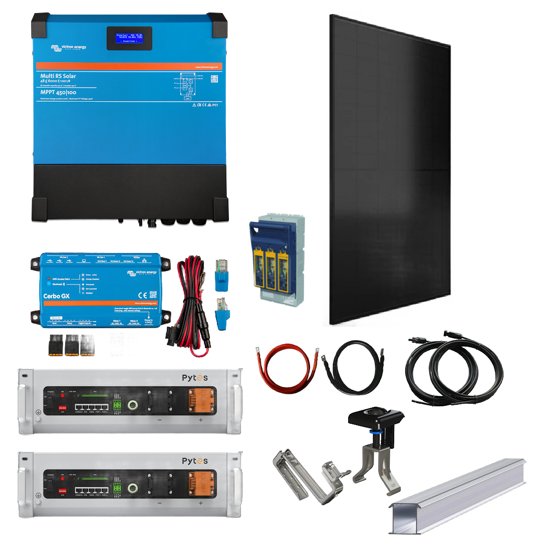 Ultimate Off-Grid Power Solution: Victron 6kVA RS Multi Kit with Pytes Batteries & Solar Panels