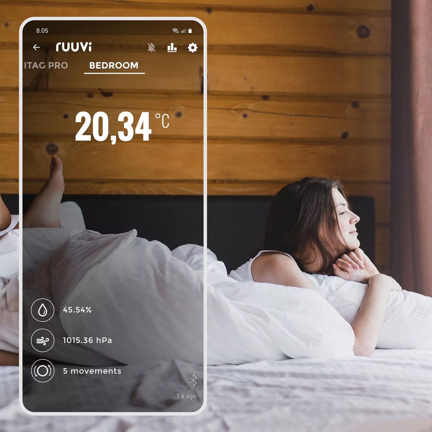 RuuviTag 4-in-1 Bluetooth Sensor – Temperature, Humidity, Pressure & Motion