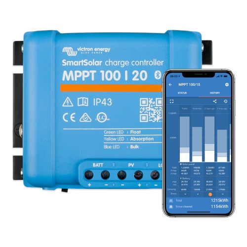Victron MPPT 100/20 - SmartSolar Charge Controller