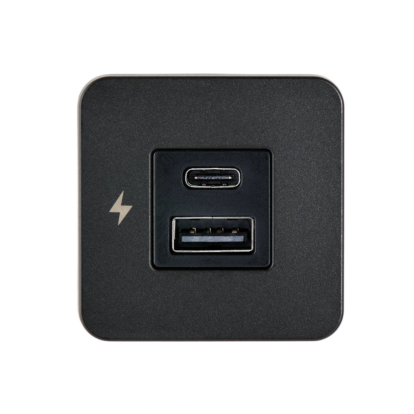 Scanstrut Tile 12V/24V Indoor Ultra Fast Dual USB Charger - Black Bezel