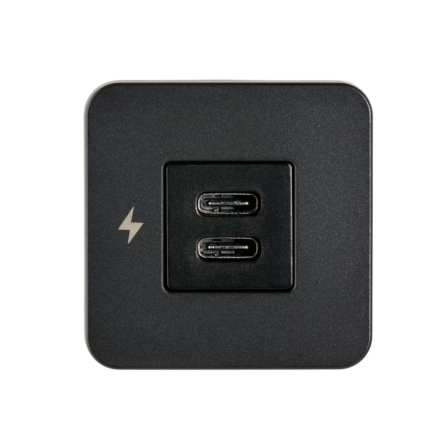 Scanstrut Tile 12V/24V Indoor Ultra Fast Dual USB-C Interior Charger - Black Bezel