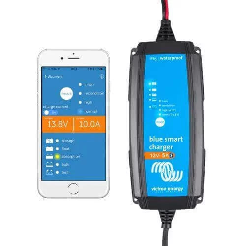 Victron Battery Charger 12/5 – (IP65s) Blue Smart – 1 Output 230V UK