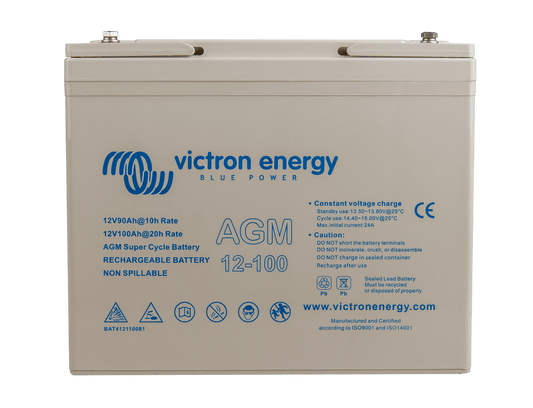 12V/100Ah AGM Super Cycle Battery (M6) - BAT412110081