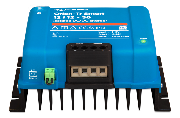 Victron Battery To Battery Charger 30A – 12/12 Orion-Tr Smart – Isolated DC-DC Charger
