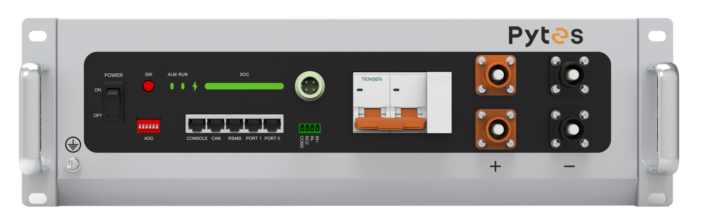 Pytes Energy V5A Plus 51.2V 5.12kWh LiFePO₄ (LFP) battery module