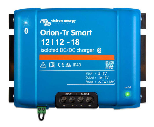 Victron Battery To Battery Charger 18A – 12/12 Orion-Tr Smart – Isolated DC-DC Charger