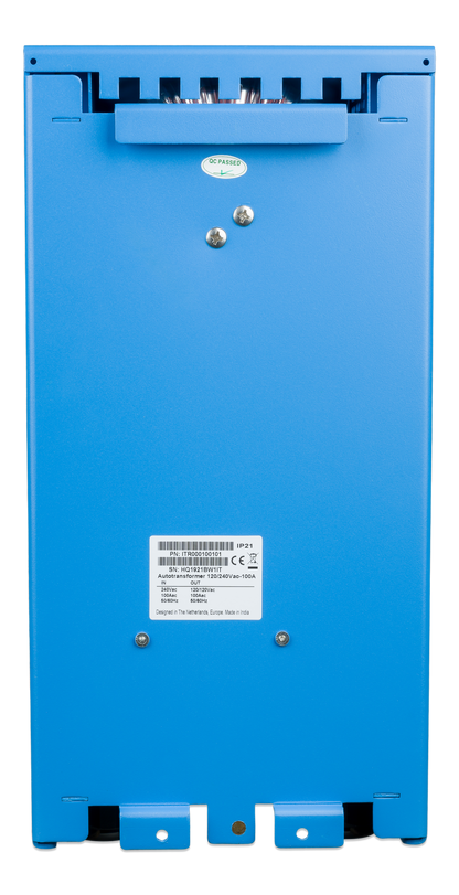 Rear view of Victron Autotransformer 120/240v 100A