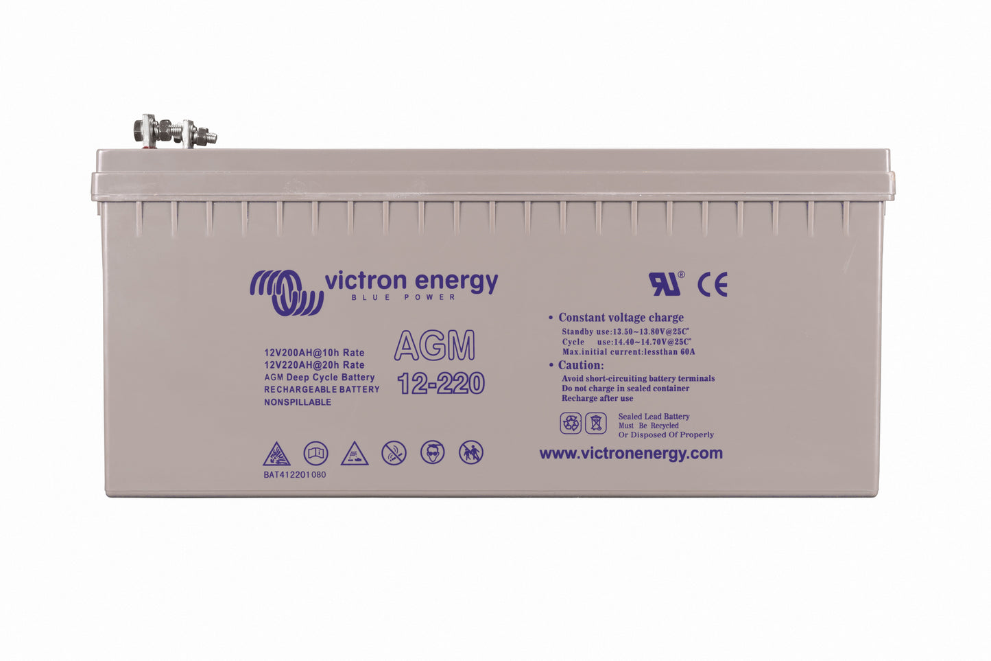 Victron Energy Gel Deep Cycle Battery 12V 220Ah – BAT412201104