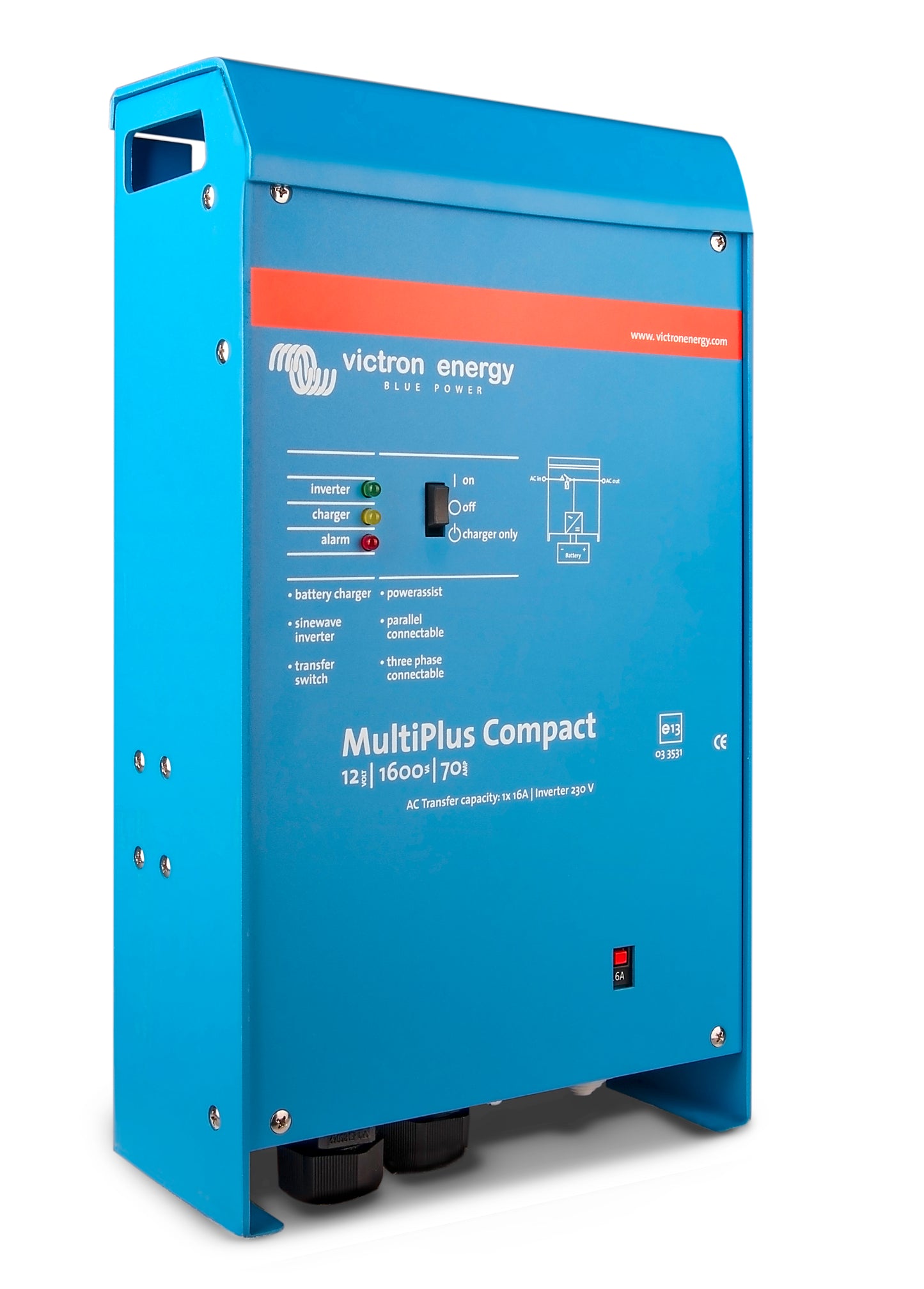 Victron MultiPlus Compact 12/1600/70-16 – 12V 1600VA Inverter/Charger