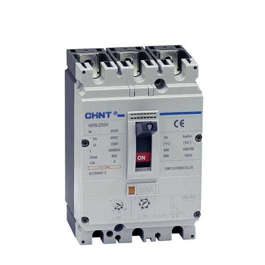 160A 3P Adjustable Thermal & Magnetic MCCB (NM8-250S-3P-160A-KIT)