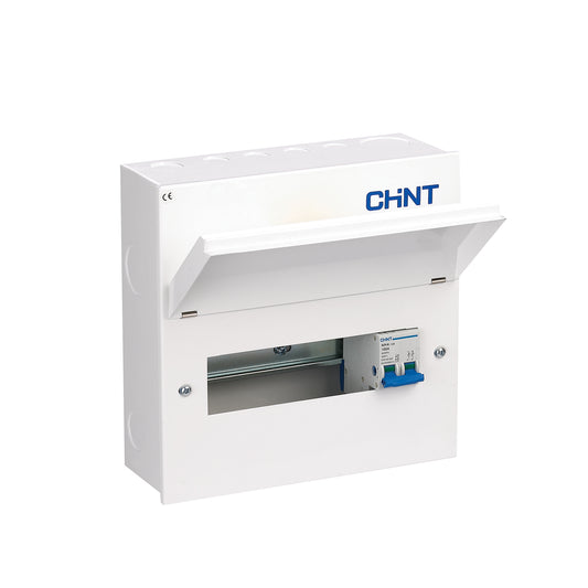 Chint 8-way metal consumer unit (NX3-10MS)