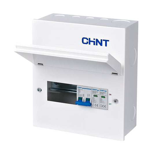 CHINT 4 Way Metal Consumer Unit (NX3-8MS-SPD)