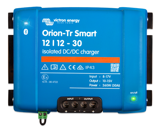 Victron Battery To Battery Charger 30A – 12/12 Orion-Tr Smart – Isolated DC-DC Charger