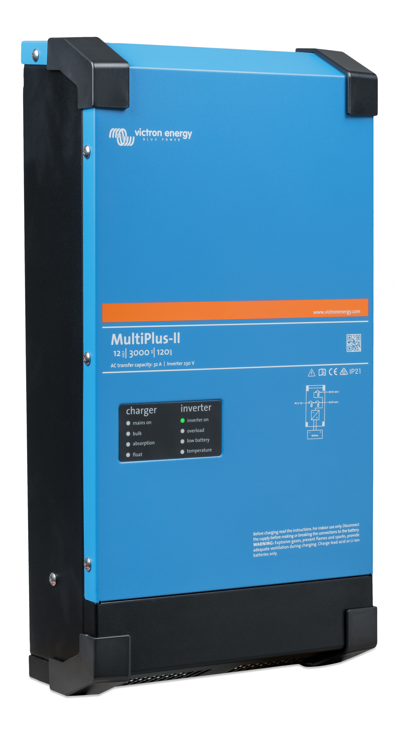 Victron Energy MultiPlus-II 12V 3000VA 120A 32A – PMP122305010