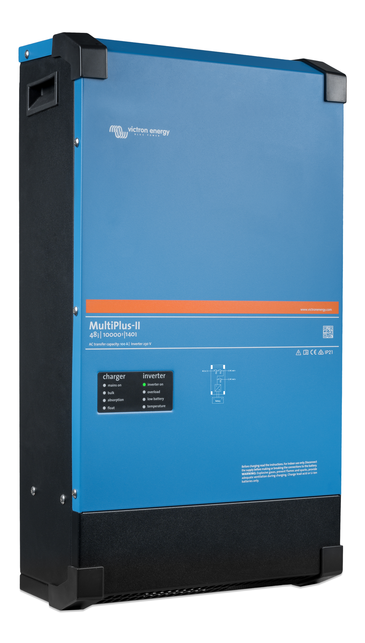 Victron MultiPlus-II 48/10000 – 48V 10kVA Inverter/Charger