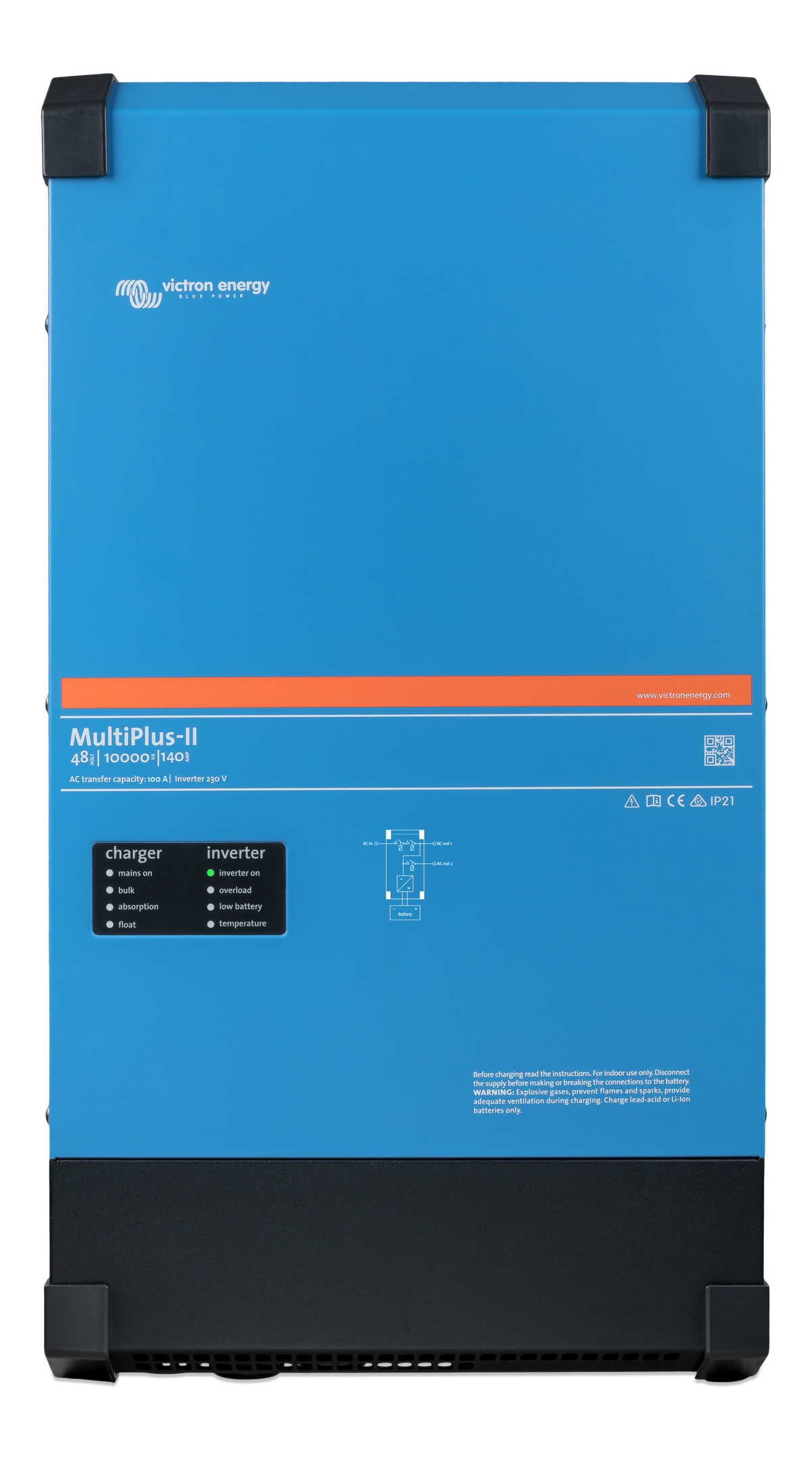 Victron MultiPlus-II 48/10000 – 48V 10kVA Inverter/Charger