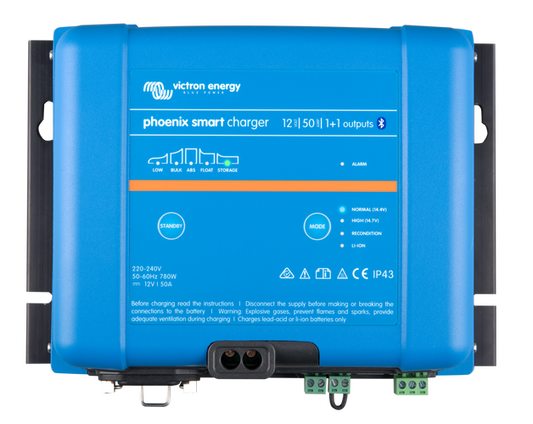 Victron 12V 50A Phoenix Smart IP43 Charger - 1+1 Outputs 230V