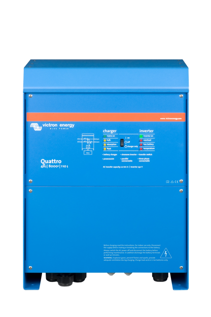 Victron Quattro 48V/8000VA Inverter/Charger - 48/8000/110-100/100 230V VE.Bus - QUA488024000