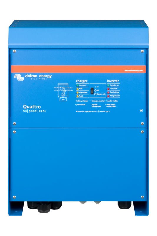 Victron Quattro 12/5000/220-100/100 – 12V 5000VA Inverter/Charger