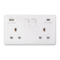 CHINT 2G 13A Switched Socket Outlets With USB Type A + Type C 3.1A (ST2320C)