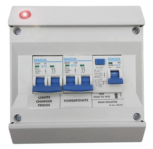 Consumer Unit – 25A RCD, 10A & 6A MCB