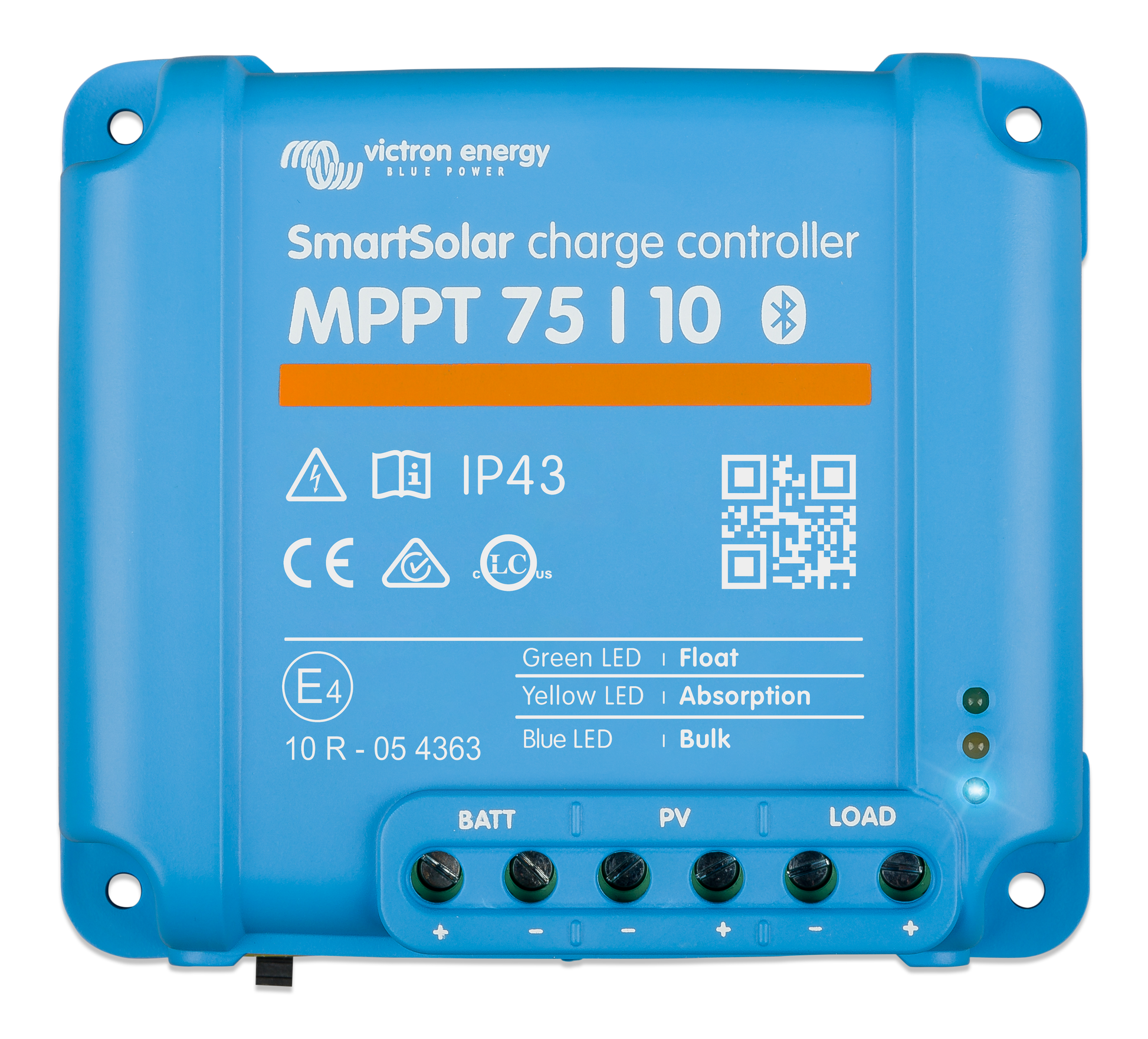 Victron SmartSolar MPPT 75/10 solar charge controller front view