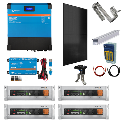 Ultimate Off-Grid Power Solution: Victron 6kVA RS Multi Kit with Pytes Batteries & Solar Panels