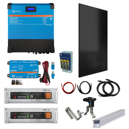Ultimate Off-Grid Power Solution: Victron 6kVA RS Multi Kit with Pytes Batteries & Solar Panels