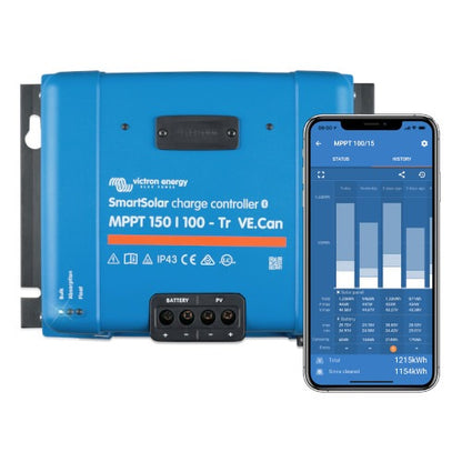 Victron MPPT 150/100 – SmartSolar Charge Controller – Tr VE.Can