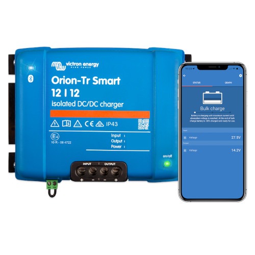 Victron Battery To Battery Charger 18A – 12/12 Orion-Tr Smart – Isolated DC-DC Charger