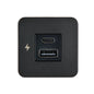Scanstrut Tile 12V/24V Indoor Ultra Fast Dual USB Charger - Black Bezel