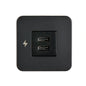 Scanstrut Tile 12V/24V Indoor Ultra Fast Dual USB-C Interior Charger - Black Bezel