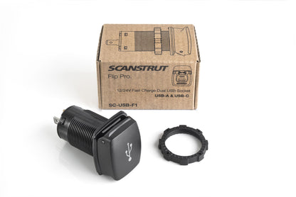 Scanstrut Flip Pro 12V/24V Indoor/Outdoor Ultra Fast Dual USB Charger