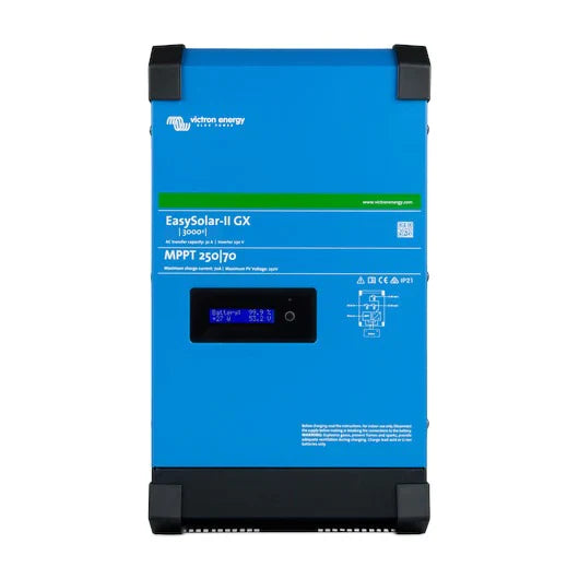 EasySolar-II 24/3000 – 3-In-1 Charge Controller, Inverter/Charger, GX Device